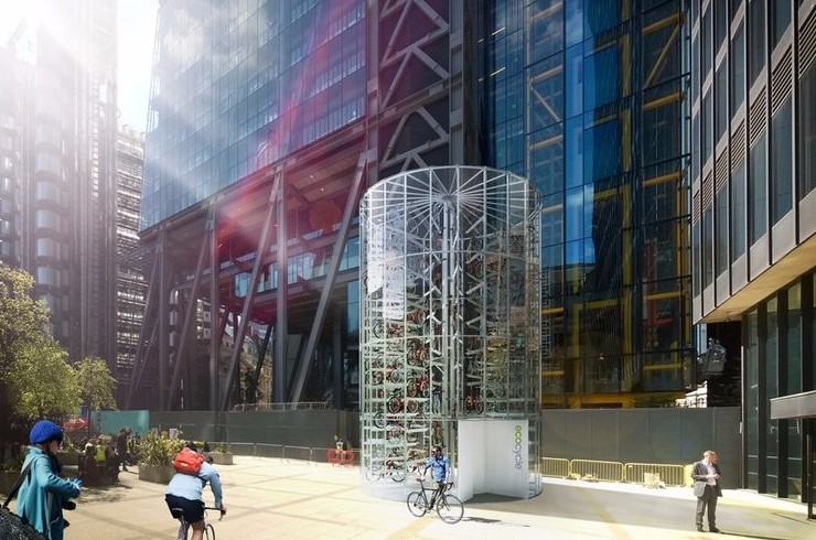 Велопарковка Eco Cycle: японская технология "умного" хранения велосипедов - «Велоновости»