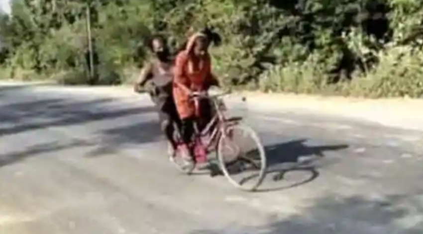 Индийская девушка везла отца-инвалида на велосипеде 1200 км - «Велоновости»