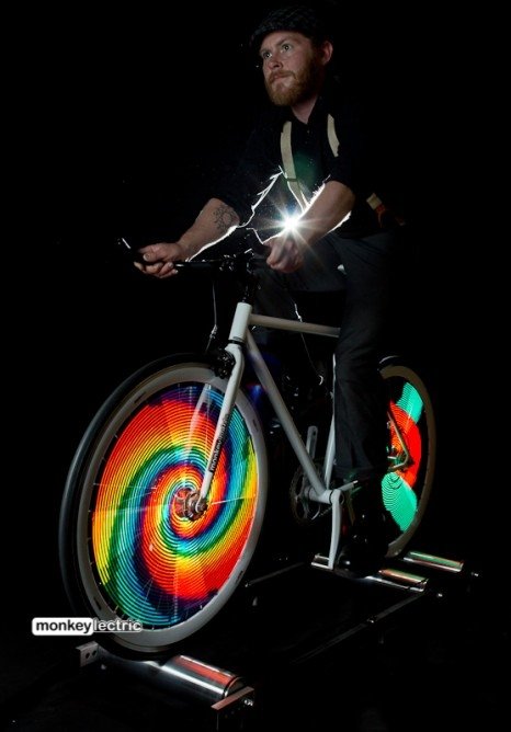 Американцы создали светящуюся анимацию для велосипедных колес - «Велоновости»