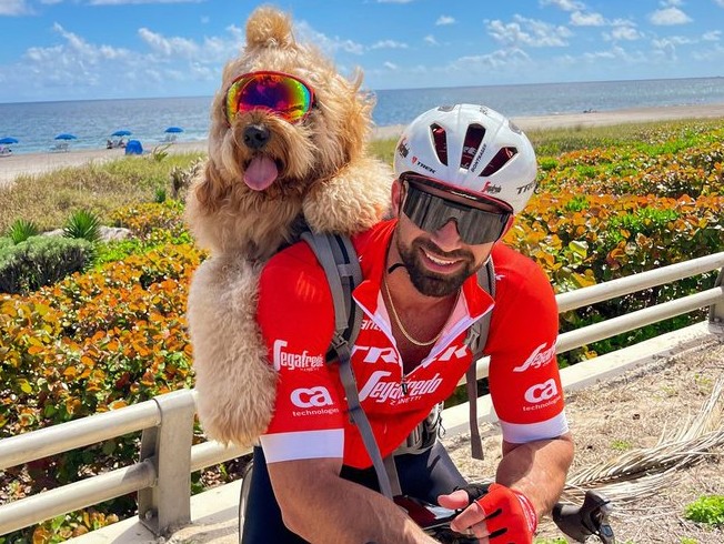 Голдендудль по кличке Броди — пес, который любит кататься на велосипеде - «Велоновости»