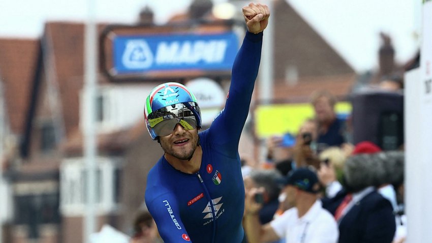 Филиппо Ганна завоевал золото чемпионата мира на шоссе в Бельгии - «Велоспорт»