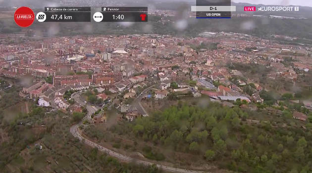 Из-за дождя генеральная классификация нейтрализуется за 9 км до финиша 2-го этапа Вуэльты Испании-2023  - «Велоновости»