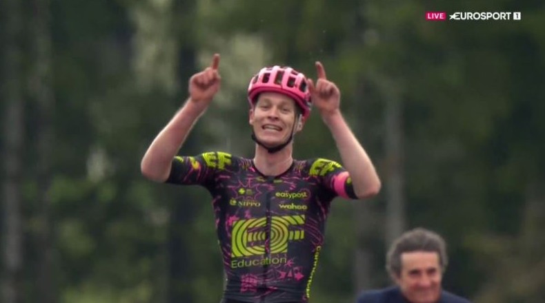 22-летний Георг Штайнхаузер выиграл 17-й этап Джиро д’Италия-2024 из одиночного отрыва - «Велоновости»