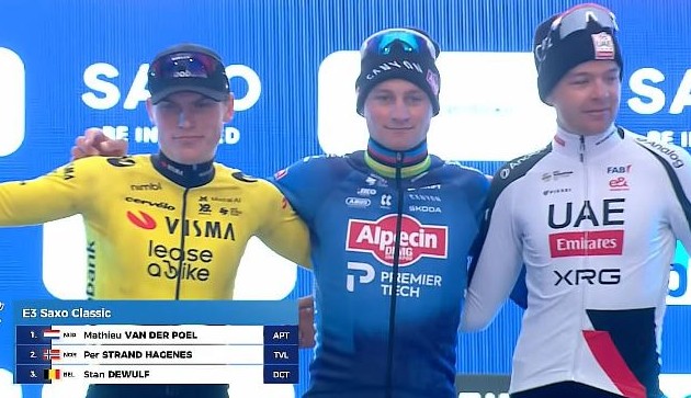 22-летний Пер Странд Хагенес принёс команде Visma Lease a Bike подиум на E3 Saxo Classic-2026 - «Велоновости»