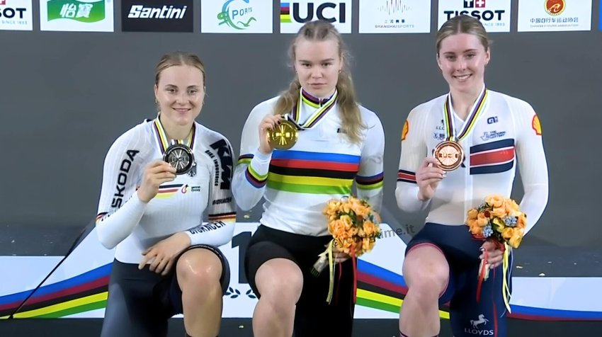 Российская велогонщица Алина Лысенко завоевала золото чемпионата мира в кейрине - «Велоспорт»